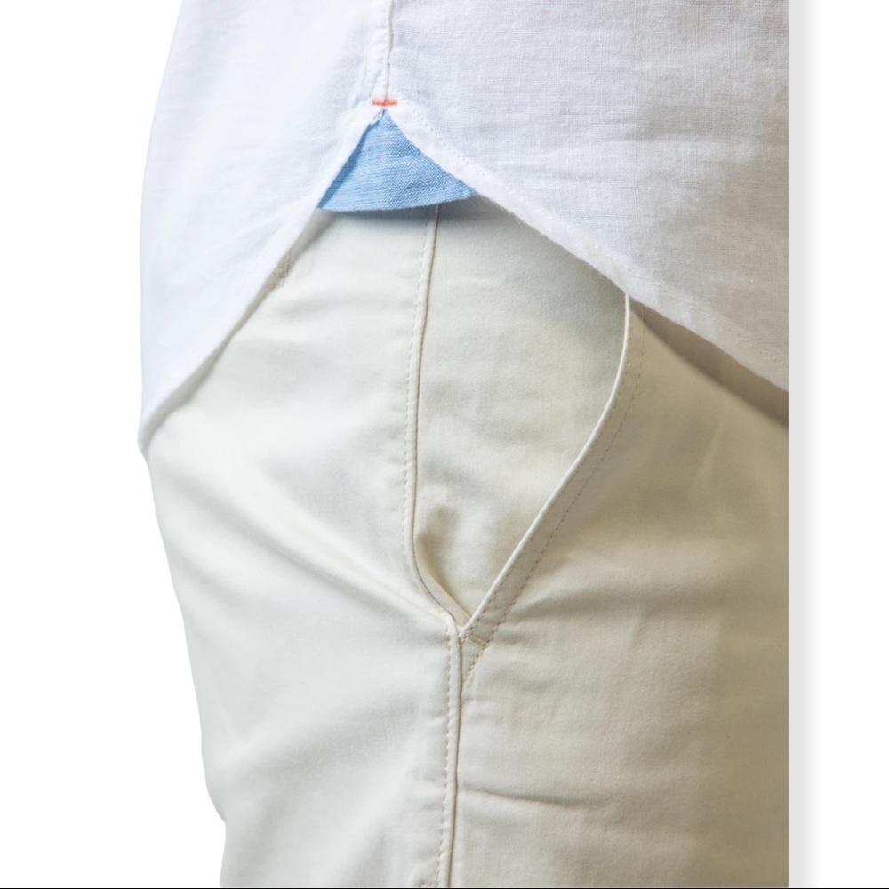 True Grit Washed Melange Linen Long Sleeve Button Down Shirt - Picture 9 of 9
